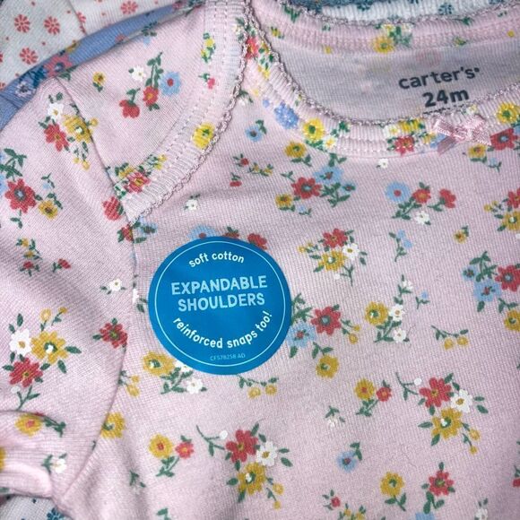 Carter’s & Yoga Sprout, Long & Short Sleeve Graphic One Piece Bodysuits Baby 24M - Picture 6 of 10